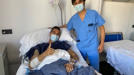 Iván Casado pasa por el quirófano por una fractura del peroné