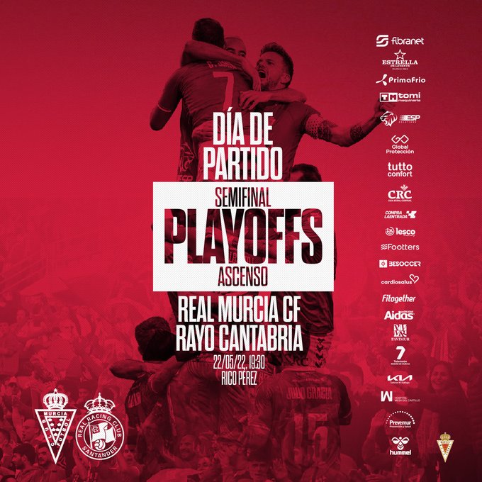 Real Murcia Rayo Cantabria panel