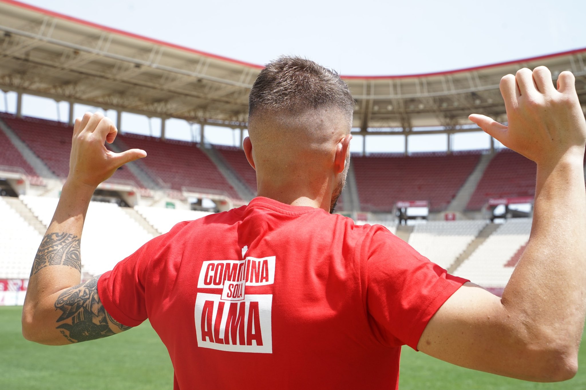 Real Murcia camiseta playoff por detrás